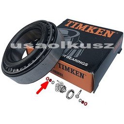 Łożysko kosza tylnego mechanizmu różnicowego mostu Dana35 Jeep