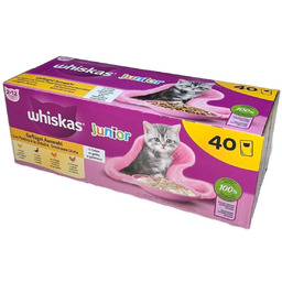 Whiskas Saszetka Junior Drobiowa Uczta w galaretce 40x85g