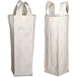 Bonamaison Bawełniana torba na wino z nadrukiem cyfrowym,