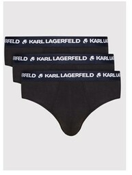 KARL LAGERFELD Komplet 3 par slipów 220M2121 Czarny