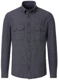 Duża Koszula Męska z Kieszeniami Szara 1300 CASAMODA