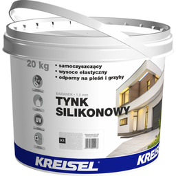 Tynk silikonowy baranek K1 biały 20 kg Kreisel
