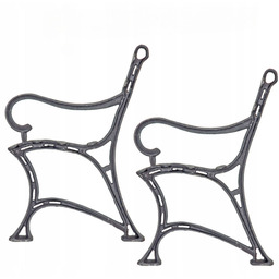 Noga do ławki żeliwna królewska z podłokietnikiem nogi