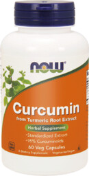 Now Foods Curcumin - Kurkumina Ekstrakt - 60