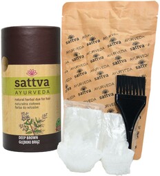 Sattva Roślinna Henna do włosów - Głęboki Brąz