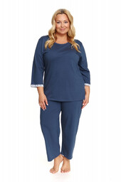 Plus Size Bawełniana Piżama Damska