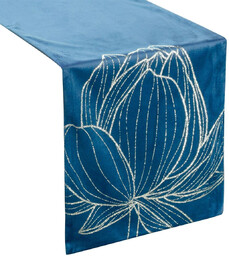 Bieżnik 35 x 140 Dekoracyjny Velvet Blink12 Granat
