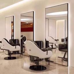 Konsola konsoleta fryzjerska barberska kosmetyczna lustro LED rama