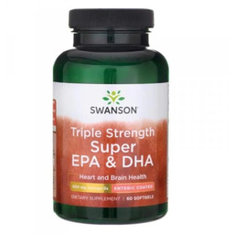 Swanson, Triple Strength Super EPA+DHA, suplement diety, 60sgels,