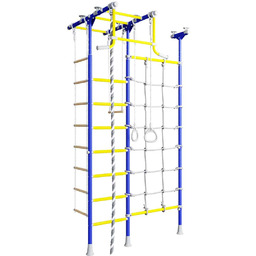 Mapiszon Drabinka gimnastyczna MERKURY 2 żółto-niebieska z siatką