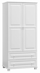 Szafa drewniana 2D nr4 wieszak S90 biała