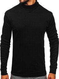 Golf męski bawełniany basic czarny Denley Liberio
