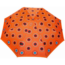 Parasolka Damska 4-sekcyjna Mini z Wzorem orange-holes