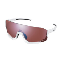 Shimano Okulary AeroLite2 białe, soczewki Ridescape HC- Wysoki