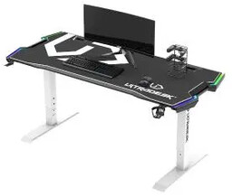 Ultradesk FORCE 166cm Regulacja wysokości Biały Biurko gamingowe