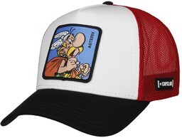 Czapka Trucker Asterix by Capslab, bordowo-czarny, One Size