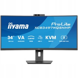 Monitor iiyama XCB3497WQSNPH-B1 34 zakrzywiony Uwqhd Va Led,