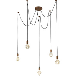 Hanglamp - sznurek - Antiek grijs