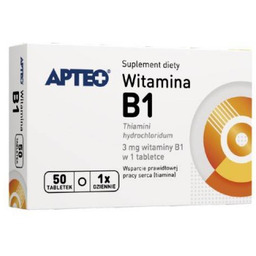 APTEO Witamina B1 3 mg, 50 tabletek