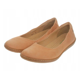 El Naturalista Baleriny Damskie Skórzane Pomarańczowe Gładkie 41