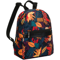 Miejski plecak damski zawieszony na regulowanych szelkach, ozdobiony