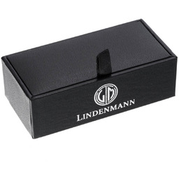 Eleganckie, czarno-złote spinki do mankietów SL-11004