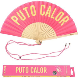 Fisura Oryginalny wachlarz z przesłaniem "p*to calor". Nowoczesny