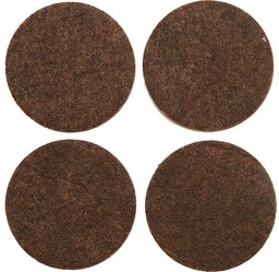 Vorel Podkładki filcowe 40 mm brązowe 74855