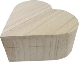 Pracht Creatives Hobby 7678-13541 Drewniane pudełko serce, drewniane