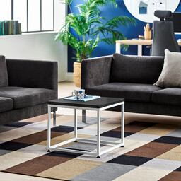 Stolik kawowy MOOD, 500x500 mm, czarny