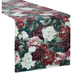 Bieżnik 35 x 180 Dekoracyjny Velvet2 Ziel+Bordo