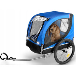 Przyczepka rowerowa Bicycle Gear Doggyride dla Zwierząt Niebiesko-czarny