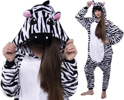Piżama Kigurumi Onesie Zebra, Rozmiar S
