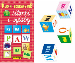 Adamigo, klocki edukacyjne Literki i sylaby
