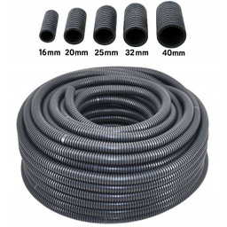 Peszel Rura Karbowana Ochronna Do Kabli Ciemnoszara 320N