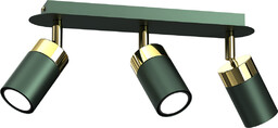 MILAGRO MLP7719 Lampa sufitowa JOKER GREEN/GOLD 3xGU10