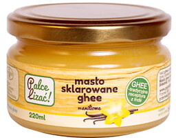 Masło GHEE Sklarowane Waniliowe z Cynamonem i Kardamonem,