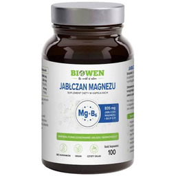 Biowen Jabłczan Magnezu, 100 kaps.