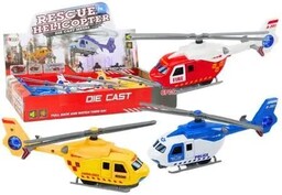 Helikopter ratunkowy Policyjny Strażacki metal MIX - Leantoys