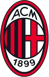 A.C. Milan Kurtka dżinsowa z haftem, logo retro,