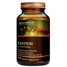 DOCTOR LIFE Lecytyna ze słonecznika, 100 kapsułek