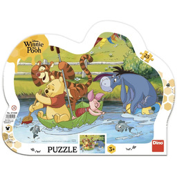 Dino Toys, Puzzle ramkowe Kubuś Puchatek na Spływie,