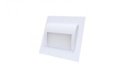 Oprawa schodowa LED 1,2W 12V DECORUS biała ciepła