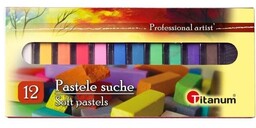 Pastele suche 12 kolorów Titanum 208691