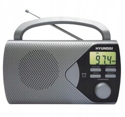 Małe Radio Przenośne Hyundai Zegar Budzik Aux sieciowo/bateryjne