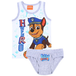 Biało-szara koszulka+majtki psi patrol nickelodeon 5-6 lat 116