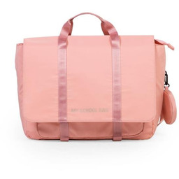 Tornister szkolny dla dziewczynki, gładki, różowy, Childhome My