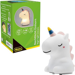 Idena 40385 - lampka nocna LED jednorożec, silikonowa