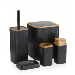 Zestaw Łazienkowy Komplet 5 Elementów Do Wc Kosz