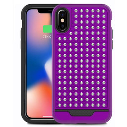 Etui iPhone X fioletowe